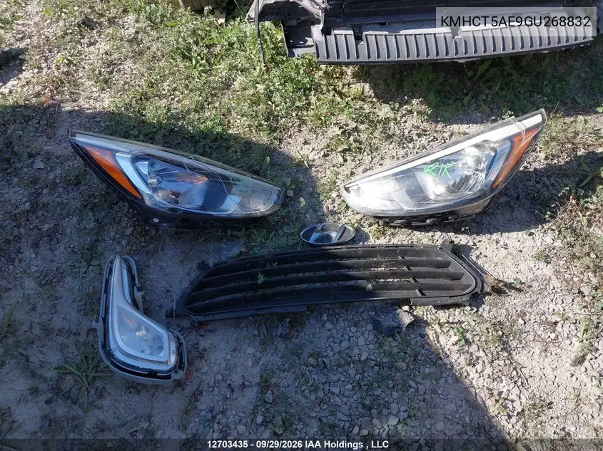 2016 HYUNDAI ACCENT VIN KMHCT5AE9GU268832 — фото 12