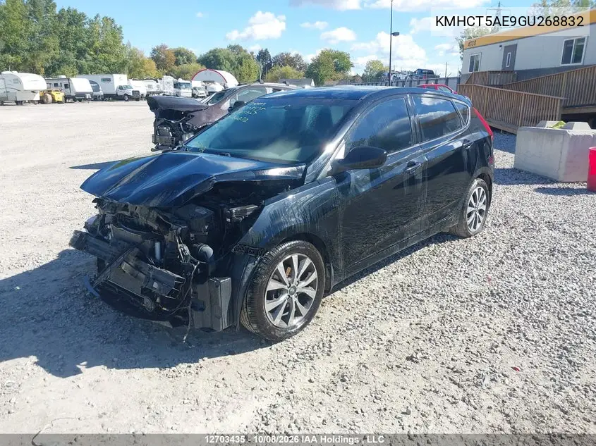 2016 HYUNDAI ACCENT VIN KMHCT5AE9GU268832 — фото 2