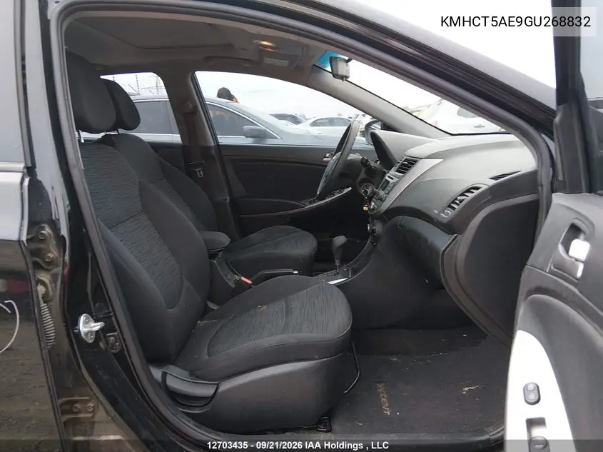 2016 HYUNDAI ACCENT VIN KMHCT5AE9GU268832 — фото 5