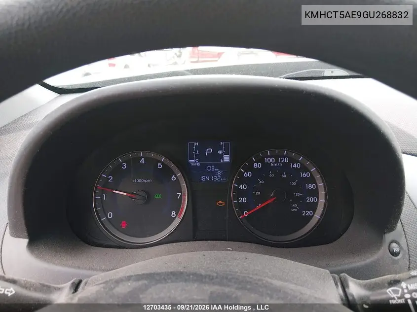 2016 HYUNDAI ACCENT VIN KMHCT5AE9GU268832 — фото 7