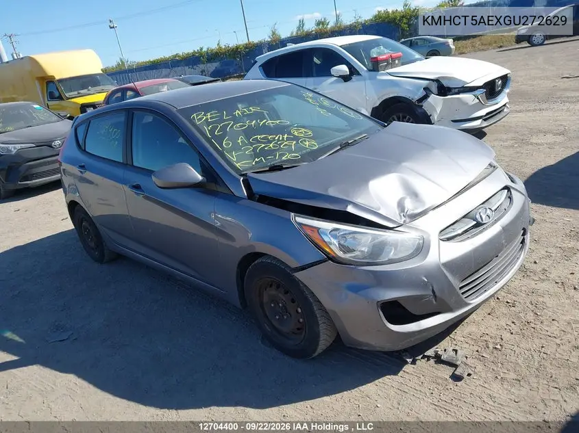 HYUNDAI ACCENT 2016, VIN KMHCT5AEXGU272629