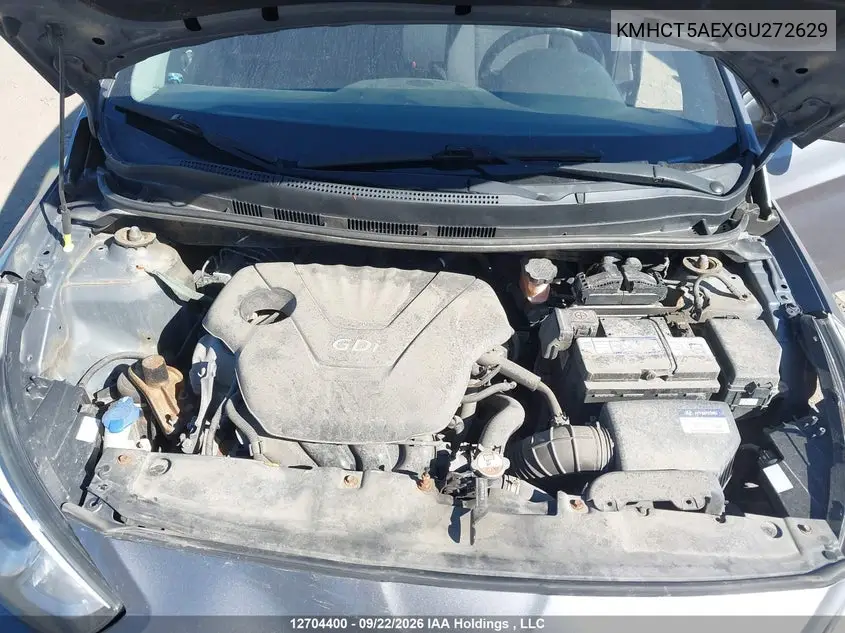 2016 HYUNDAI ACCENT VIN KMHCT5AEXGU272629 — фото 10