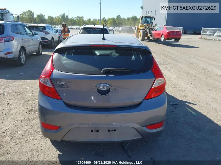2016 HYUNDAI ACCENT VIN KMHCT5AEXGU272629 — фото 16