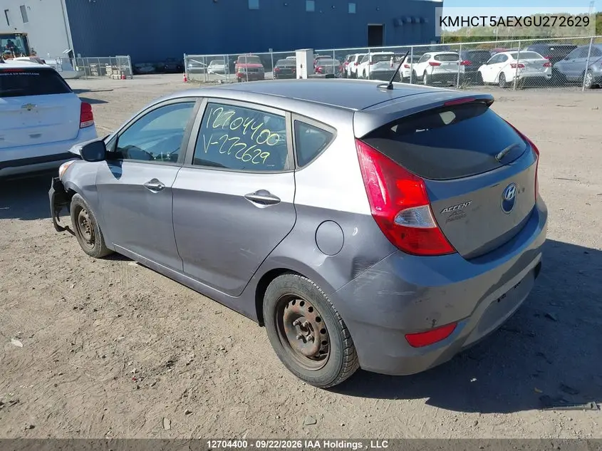 2016 HYUNDAI ACCENT VIN KMHCT5AEXGU272629 — фото 3