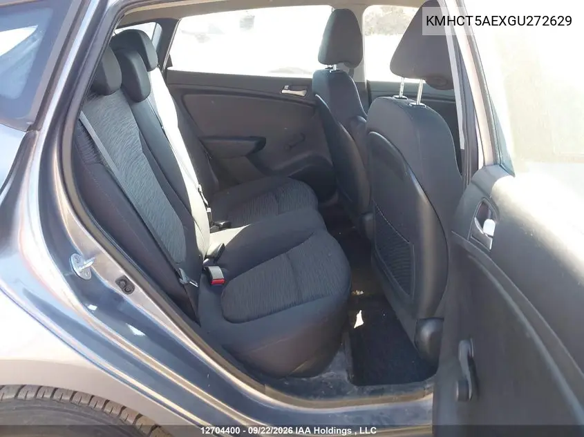 2016 HYUNDAI ACCENT VIN KMHCT5AEXGU272629 — фото 8