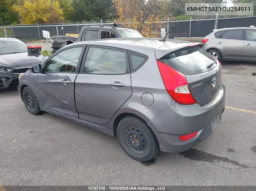 2016 HYUNDAI ACCENT VIN KMHCT5AE1GU254911 — фото 3