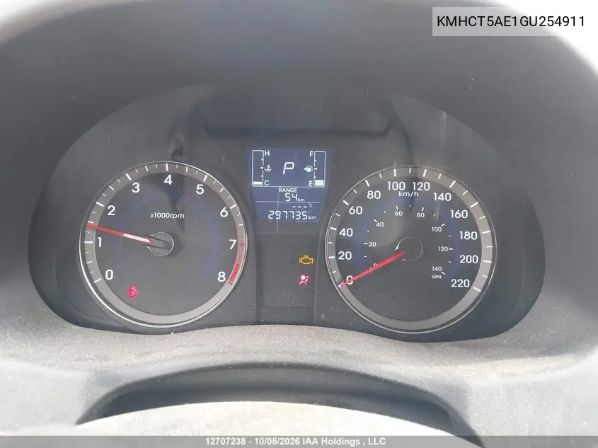 2016 HYUNDAI ACCENT VIN KMHCT5AE1GU254911 — фото 7