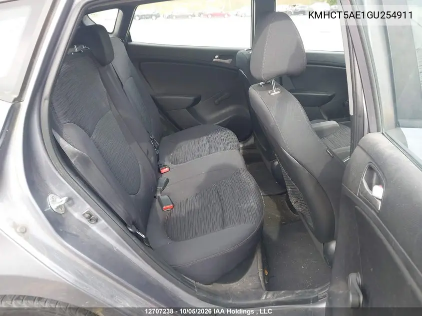2016 HYUNDAI ACCENT VIN KMHCT5AE1GU254911 — фото 8