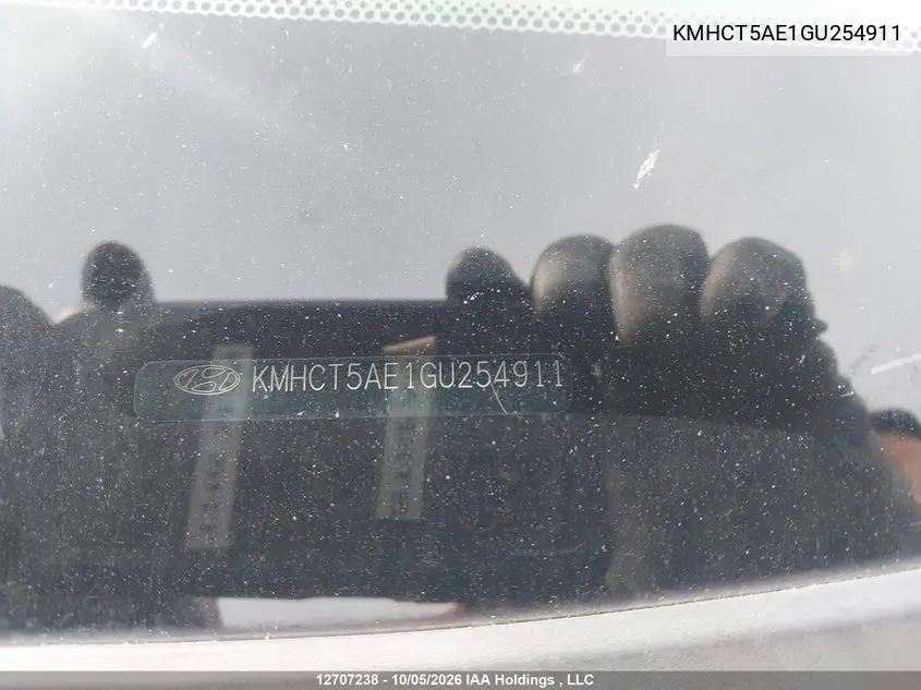 2016 HYUNDAI ACCENT VIN KMHCT5AE1GU254911 — фото 9