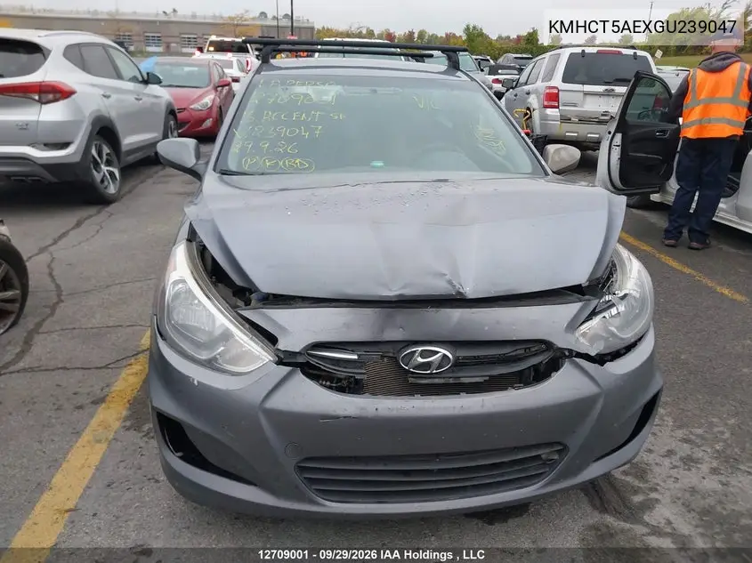2016 HYUNDAI ACCENT VIN KMHCT5AEXGU239047 — фото 12