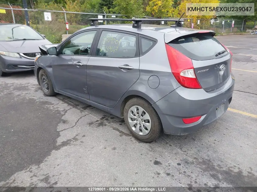 2016 HYUNDAI ACCENT VIN KMHCT5AEXGU239047 — фото 3
