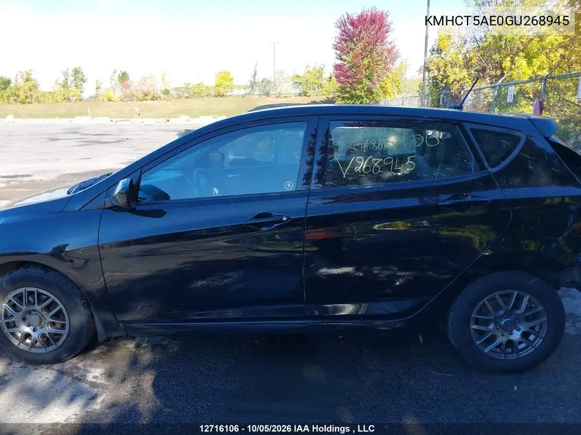 2016 HYUNDAI ACCENT VIN KMHCT5AE0GU268945 — фото 15