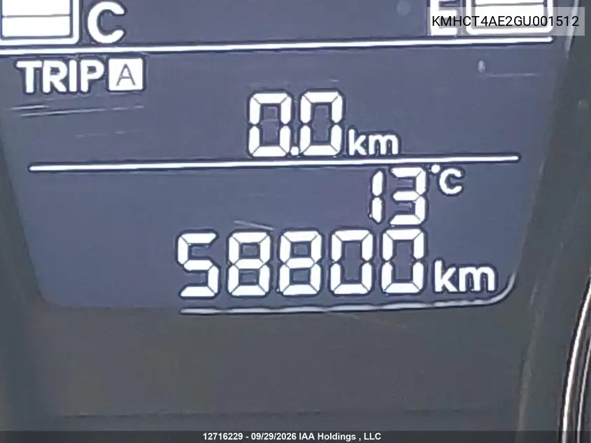 2016 HYUNDAI ACCENT VIN KMHCT4AE2GU001512 — фото 16