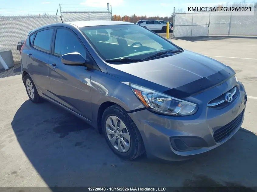 HYUNDAI ACCENT 2016, VIN KMHCT5AE7GU266321