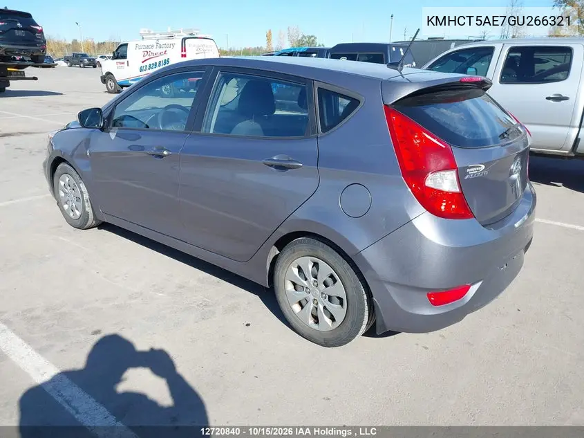 2016 HYUNDAI ACCENT VIN KMHCT5AE7GU266321 — фото 3