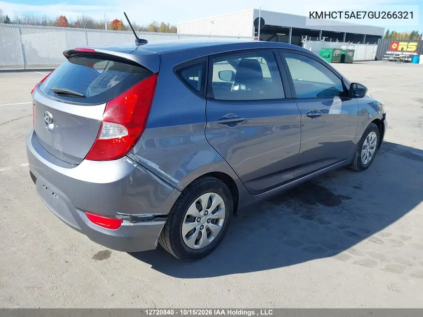 2016 HYUNDAI ACCENT VIN KMHCT5AE7GU266321 — фото 4