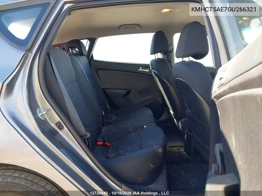 2016 HYUNDAI ACCENT VIN KMHCT5AE7GU266321 — фото 8