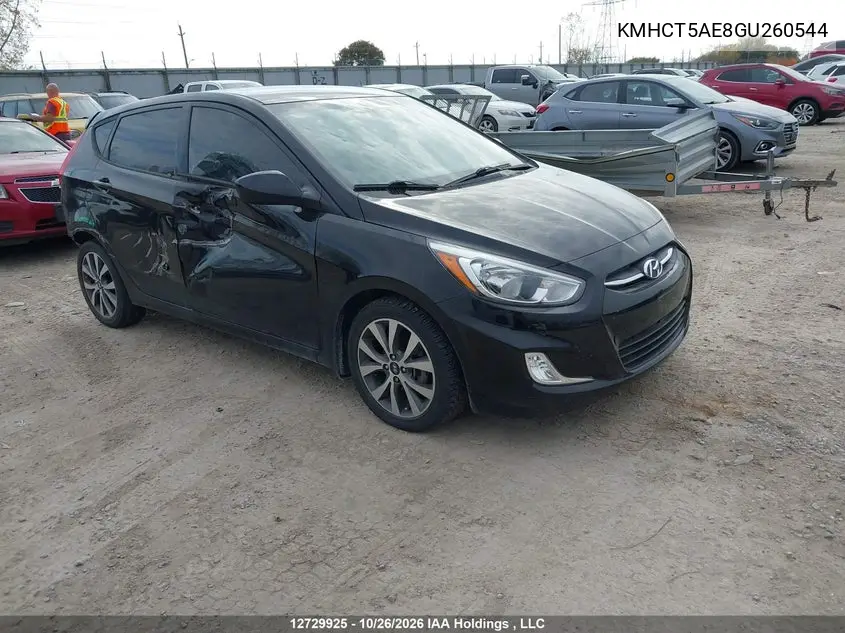 HYUNDAI ACCENT 2016, VIN KMHCT5AE8GU260544