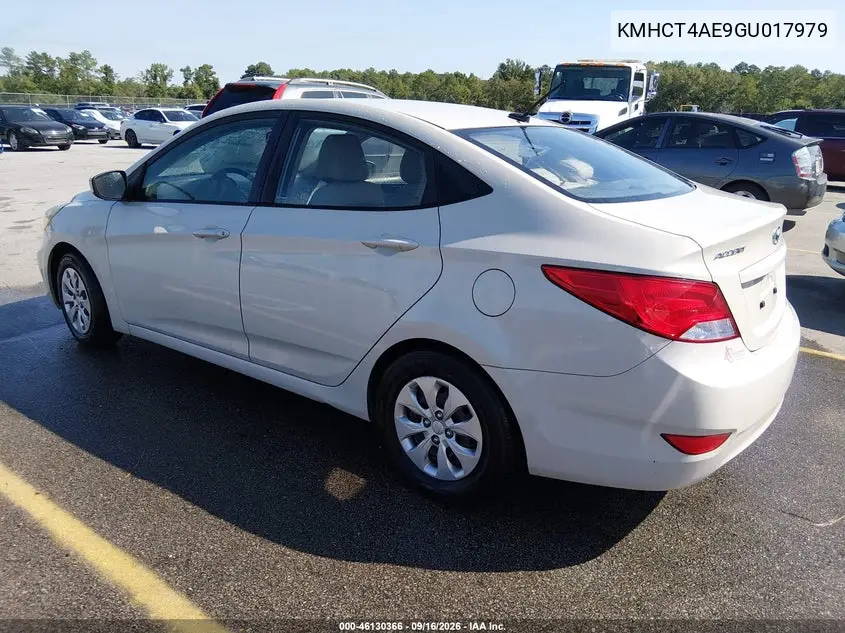 2016 HYUNDAI ACCENT VIN KMHCT4AE9GU017979 — фото 3