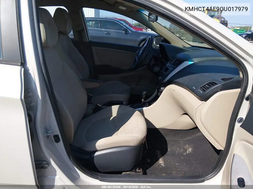 2016 HYUNDAI ACCENT VIN KMHCT4AE9GU017979 — фото 5