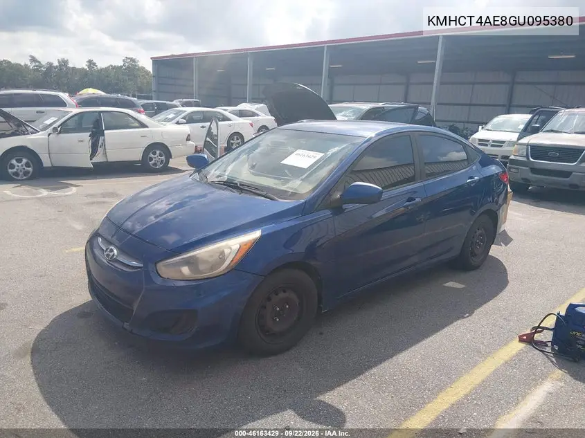 2016 HYUNDAI ACCENT VIN KMHCT4AE8GU095380 — фото 2