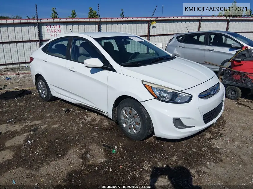 HYUNDAI ACCENT 2016, VIN KMHCT4AE9GU117371