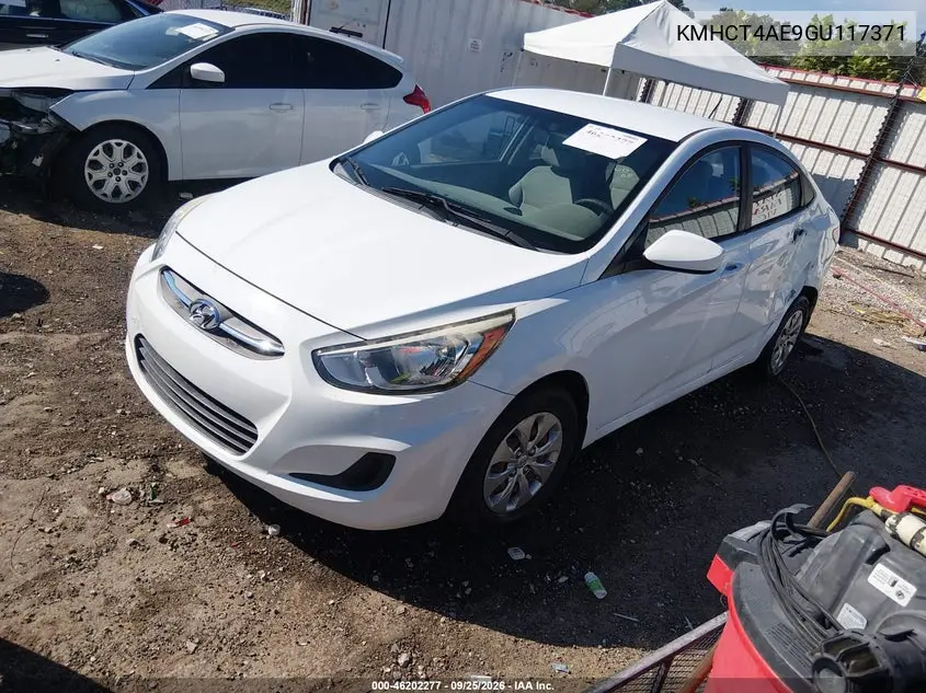 2016 HYUNDAI ACCENT VIN KMHCT4AE9GU117371 — фото 2