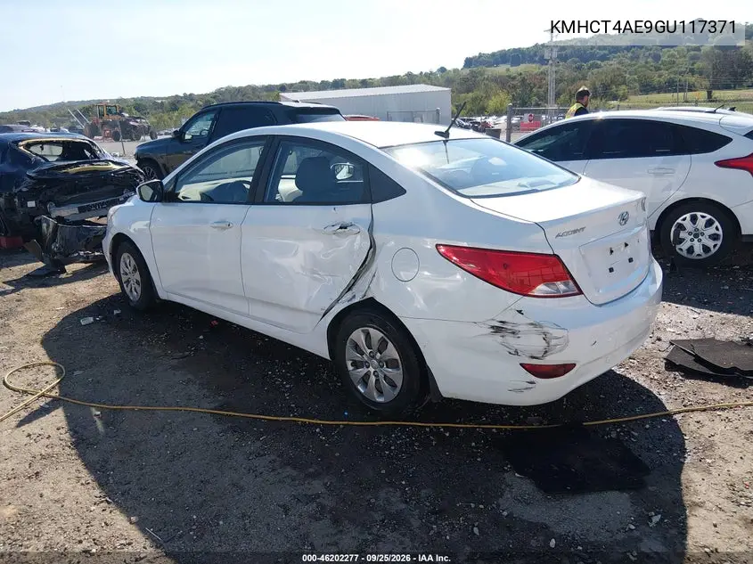 2016 HYUNDAI ACCENT VIN KMHCT4AE9GU117371 — фото 3