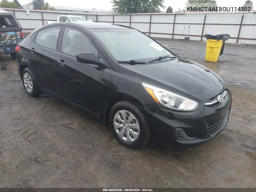 HYUNDAI ACCENT 2016, VIN KMHCT4AE8GU114302