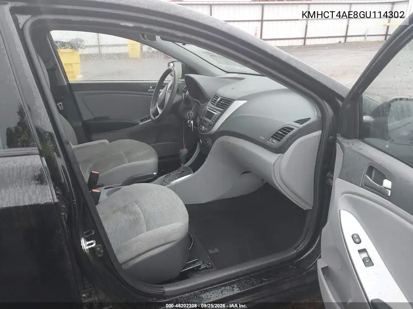 2016 HYUNDAI ACCENT VIN KMHCT4AE8GU114302 — фото 5