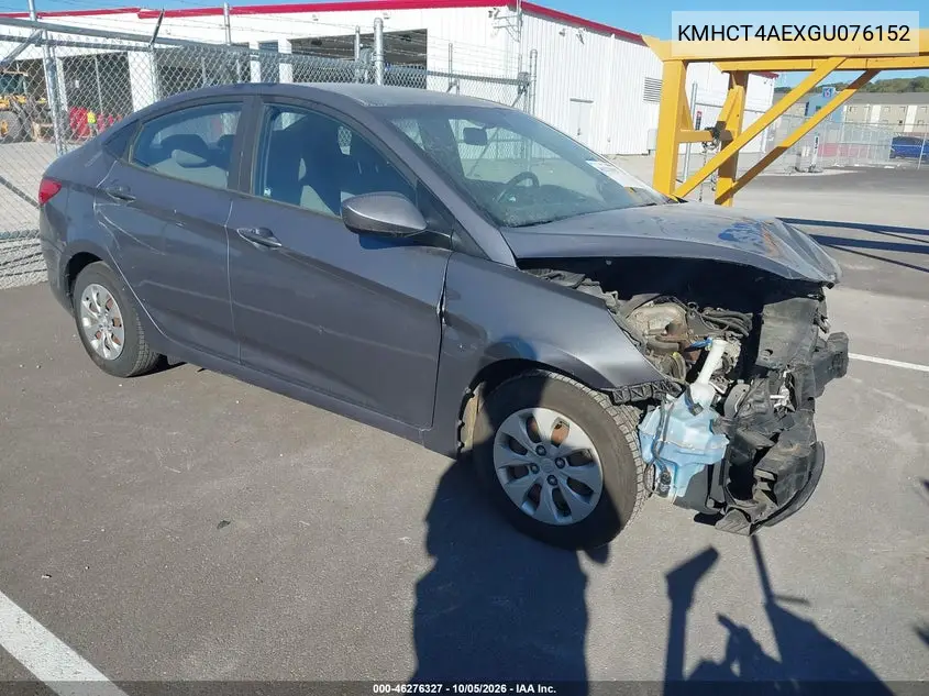 HYUNDAI ACCENT 2016, VIN KMHCT4AEXGU076152
