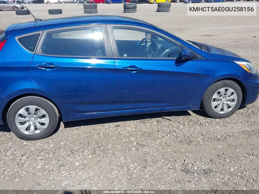 2016 HYUNDAI ACCENT VIN KMHCT5AE0GU258156 — фото 6