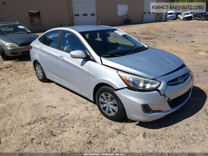 HYUNDAI ACCENT 2016, VIN KMHCT4AE9GU122280