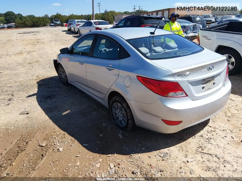 2016 HYUNDAI ACCENT VIN KMHCT4AE9GU122280 — фото 3