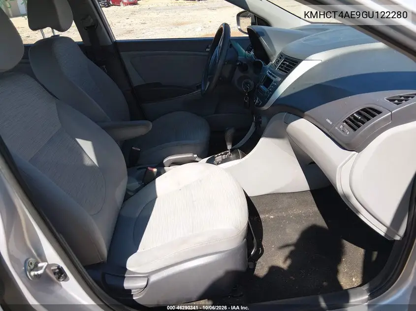 2016 HYUNDAI ACCENT VIN KMHCT4AE9GU122280 — фото 5