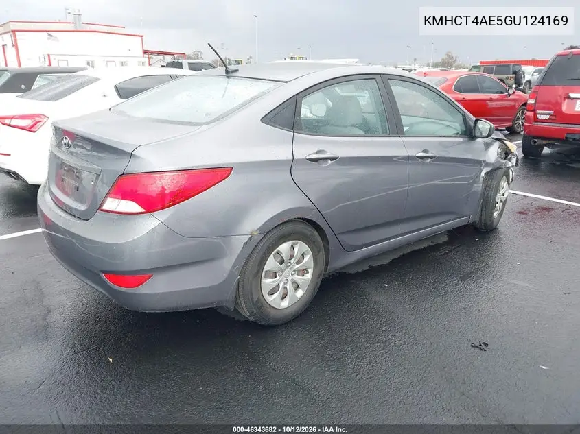 2016 HYUNDAI ACCENT VIN KMHCT4AE5GU124169 — фото 4