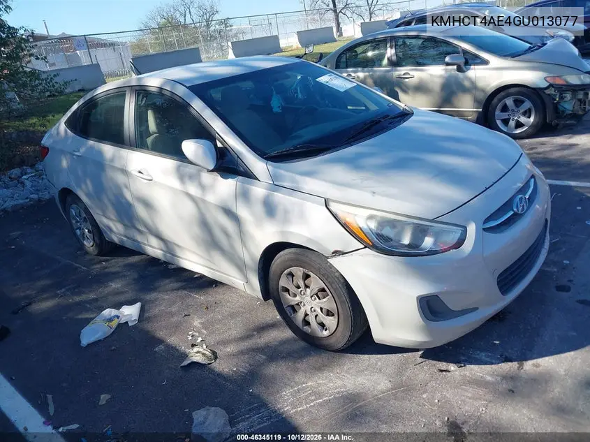 HYUNDAI ACCENT 2016, VIN KMHCT4AE4GU013077