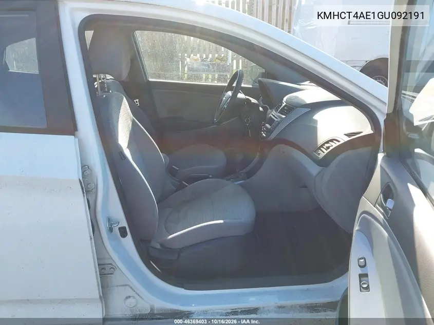 2016 HYUNDAI ACCENT VIN KMHCT4AE1GU092191 — фото 5