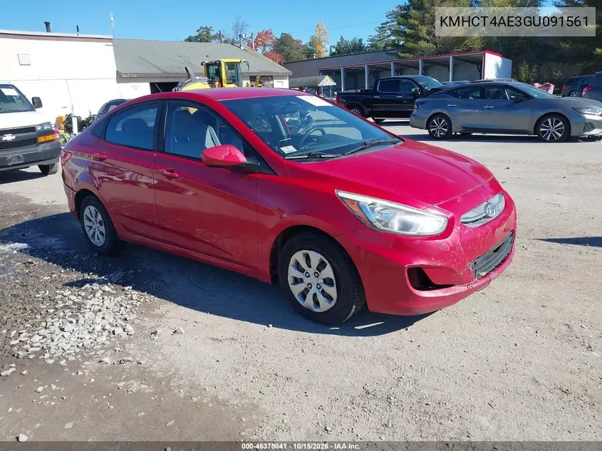 HYUNDAI ACCENT 2016, VIN KMHCT4AE3GU091561