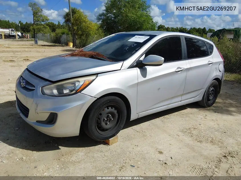 2016 HYUNDAI ACCENT VIN KMHCT5AE2GU269207 — фото 2