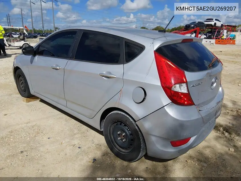 2016 HYUNDAI ACCENT VIN KMHCT5AE2GU269207 — фото 3
