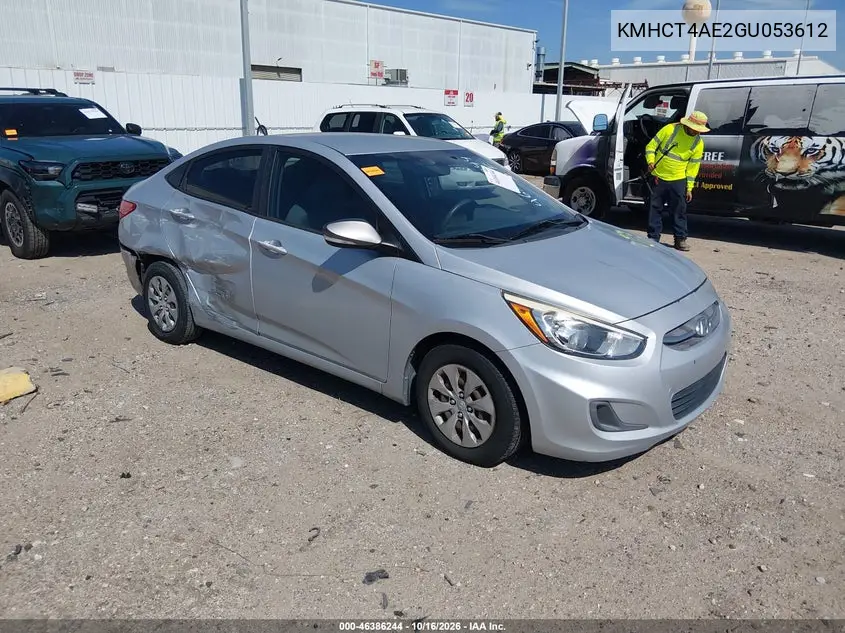 HYUNDAI ACCENT 2016, VIN KMHCT4AE2GU053612