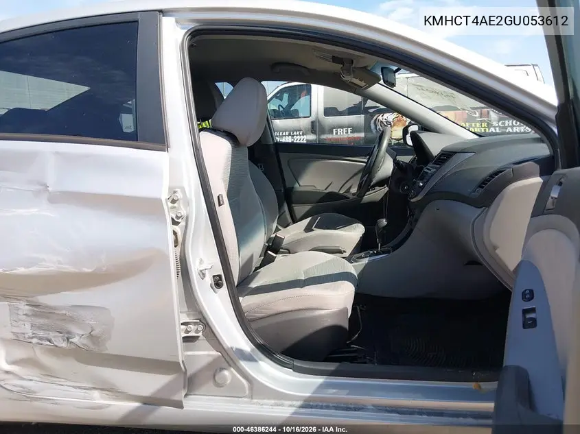 2016 HYUNDAI ACCENT VIN KMHCT4AE2GU053612 — фото 5