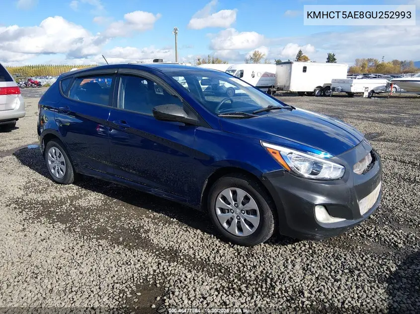 HYUNDAI ACCENT 2016, VIN KMHCT5AE8GU252993