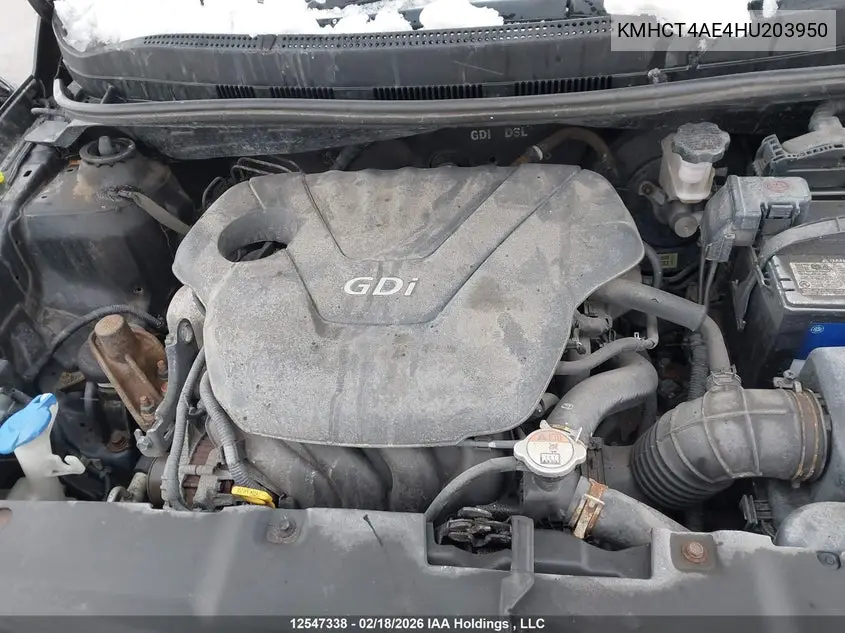 2017 HYUNDAI ACCENT VIN KMHCT4AE4HU203950 — фото 10