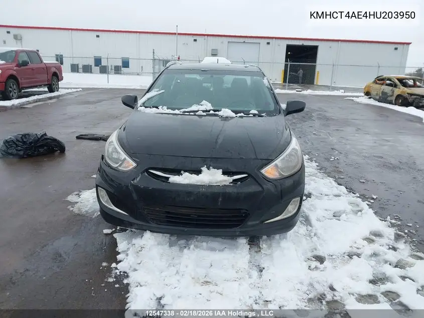 2017 HYUNDAI ACCENT VIN KMHCT4AE4HU203950 — фото 12