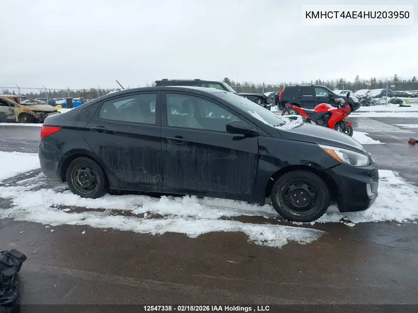 2017 HYUNDAI ACCENT VIN KMHCT4AE4HU203950 — фото 13