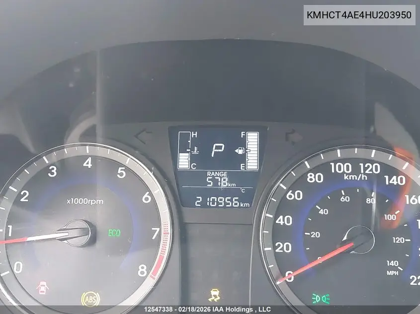 2017 HYUNDAI ACCENT VIN KMHCT4AE4HU203950 — фото 15