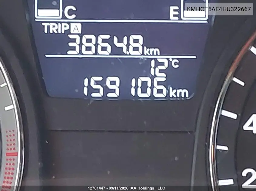 2017 HYUNDAI ACCENT VIN KMHCT5AE4HU322667 — фото 15