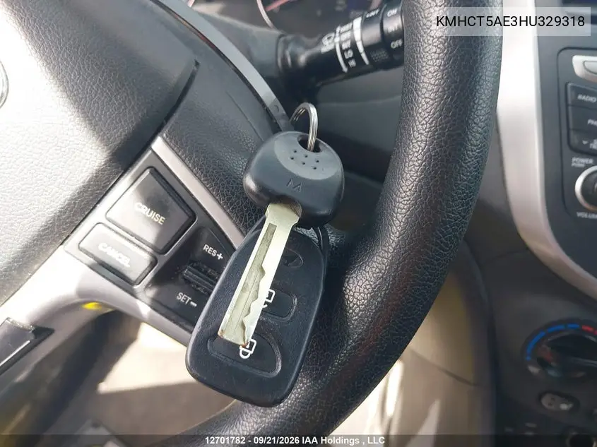 2017 HYUNDAI ACCENT VIN KMHCT5AE3HU329318 — фото 11